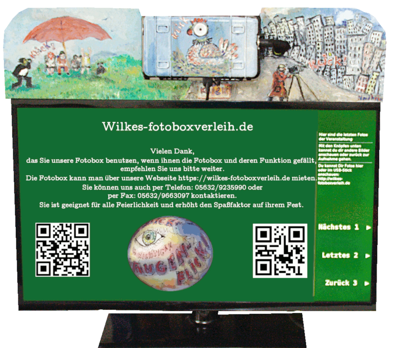 Hier sehen Sie die Fotobox-Fernseher