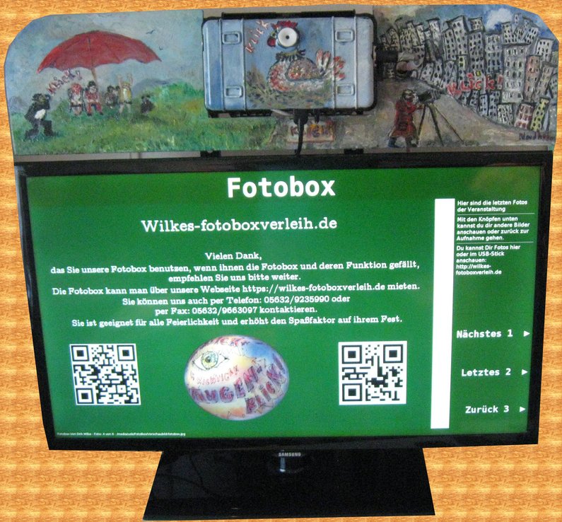 Hier sehen Sie die Fotobox-Fernseher